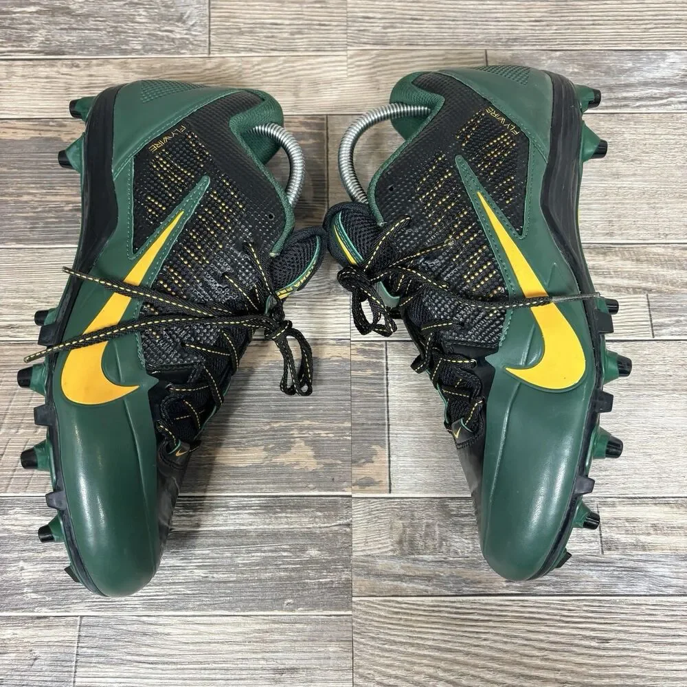 Nike 618055-012 Alpha Pro Low TD Football Cleats Green Bay Packers Men Sz 10.5